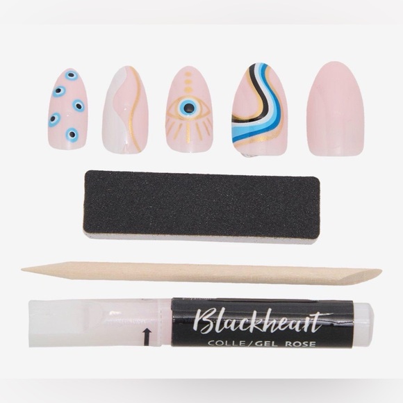 Other - Evil Eye Wavy Design Press-On Nail Set- New